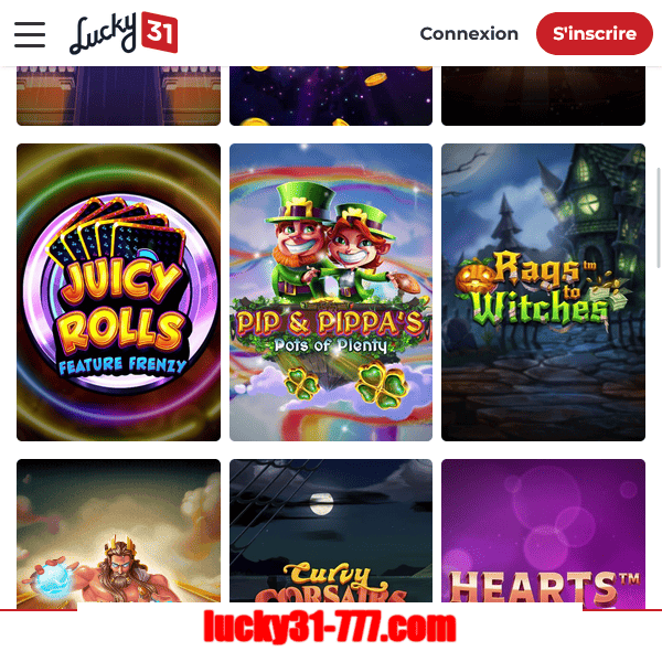 accueil machines suite lucky31