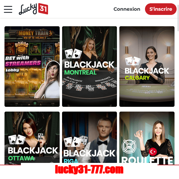 accueil mini jeux lucky31
