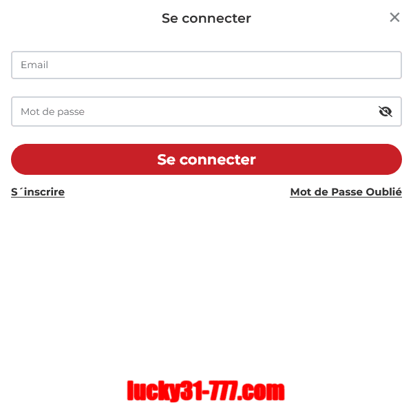 connexion formulaire lucky31
